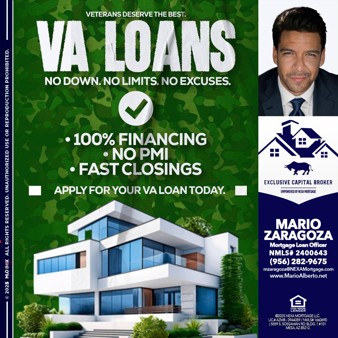 VA LOANS - Mario Zaragoza -Mortgage Loan Officer