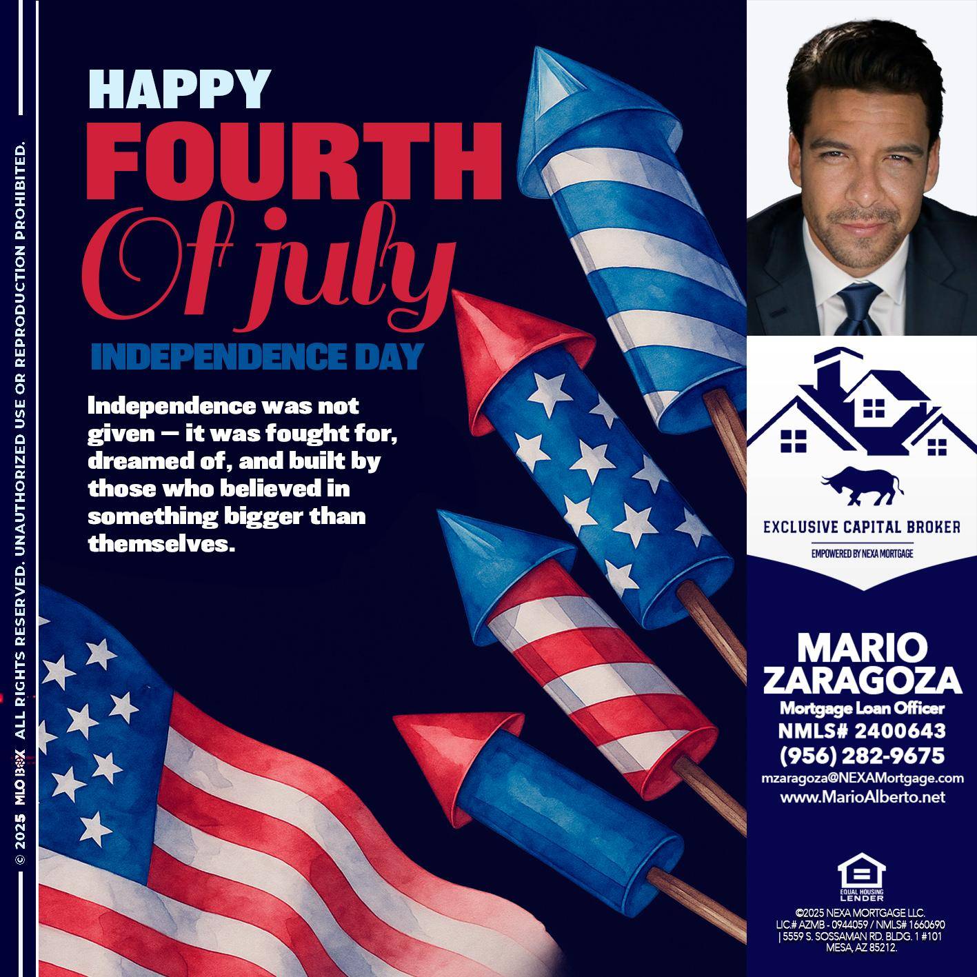 happy fourth - Mario Zaragoza -Mortgage Loan Officer