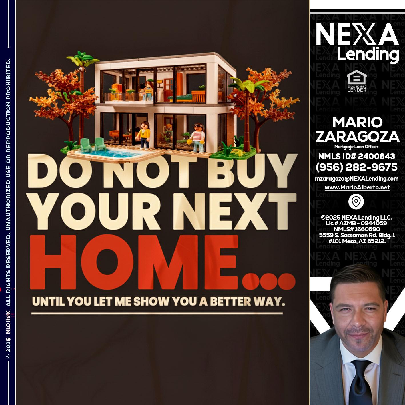 DO NOT BUY - Mario Zaragoza -Mortgage Loan Officer