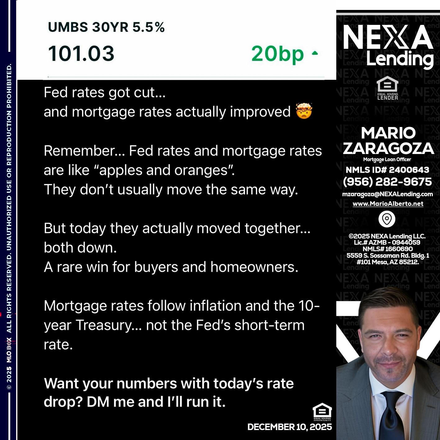 101.03 - Mario Zaragoza -Mortgage Loan Officer