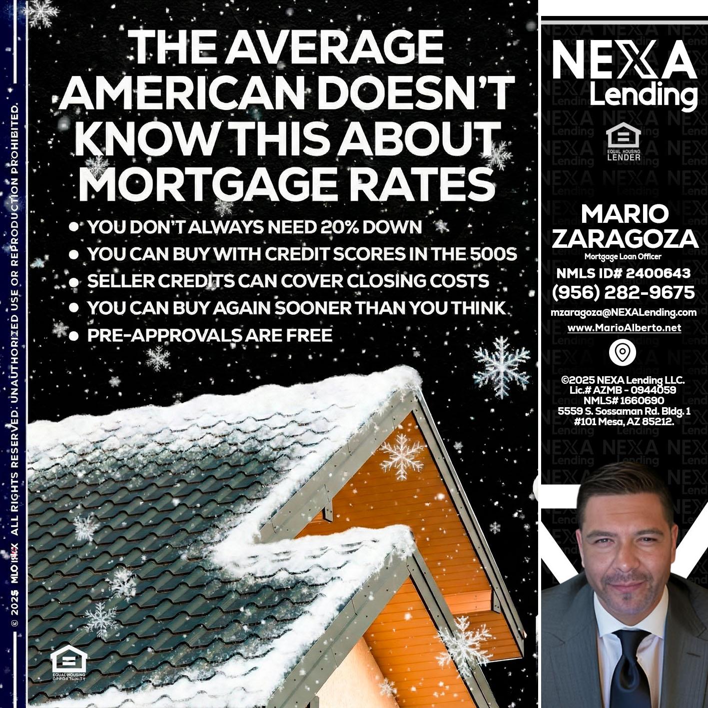 THE AVERAGE - Mario Zaragoza -Mortgage Loan Officer