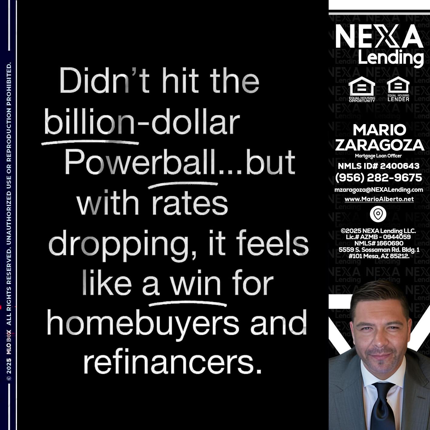 DIDNT HIT - Mario Zaragoza -Mortgage Loan Officer