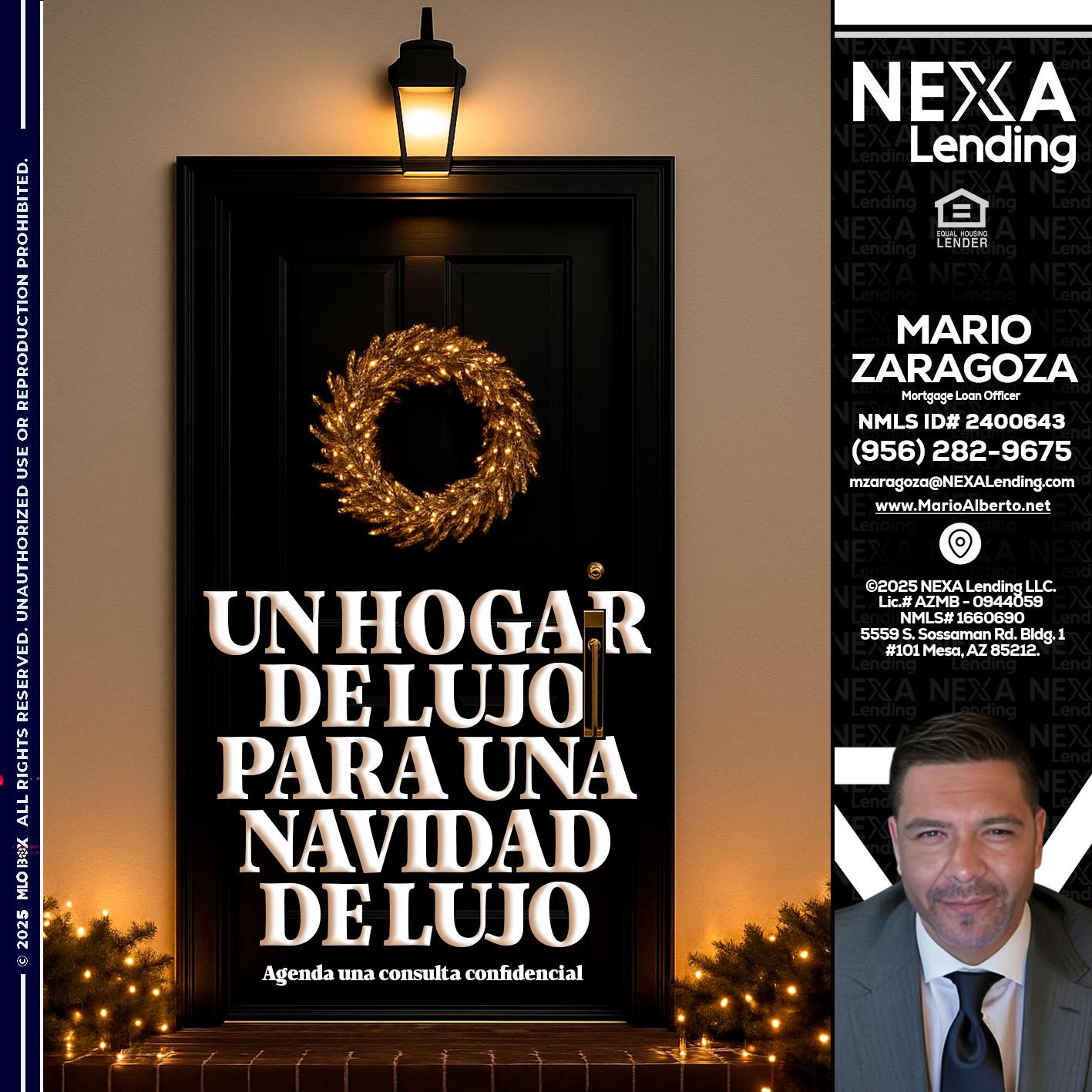 UN HOGAR DE LUJO - Mario Zaragoza -Mortgage Loan Officer