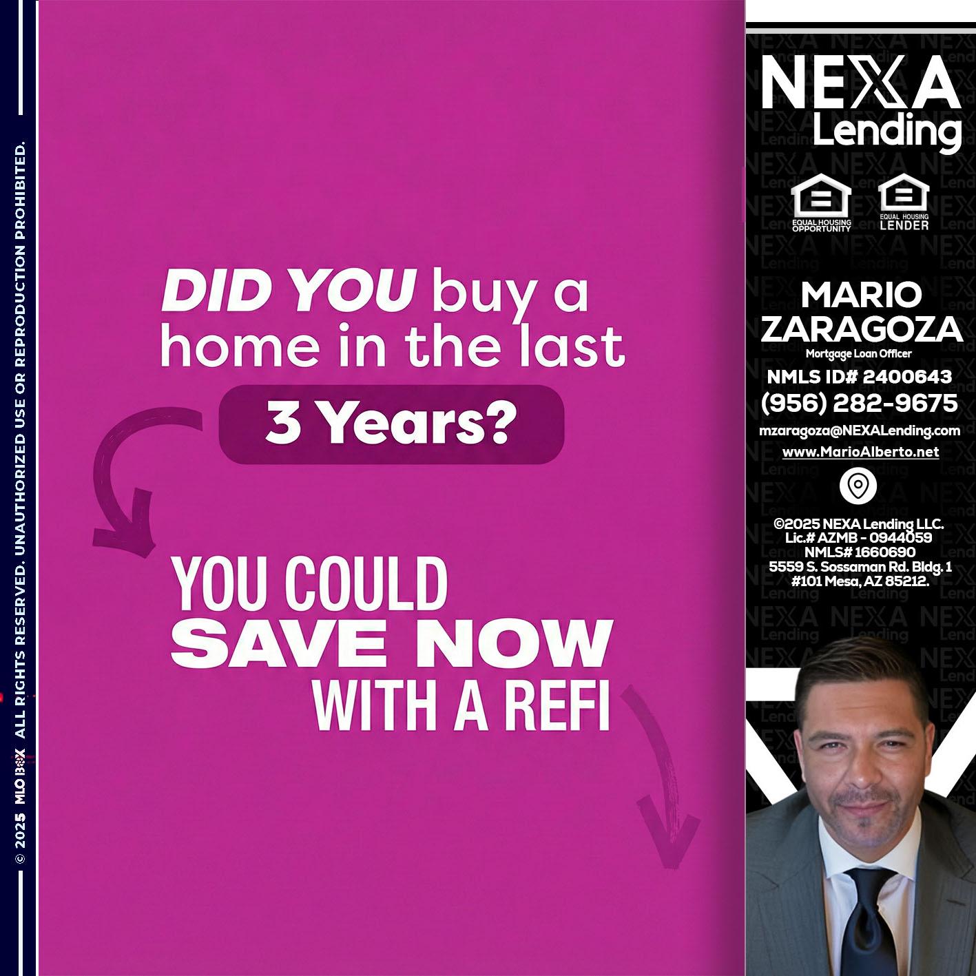 did you - Mario Zaragoza -Mortgage Loan Officer