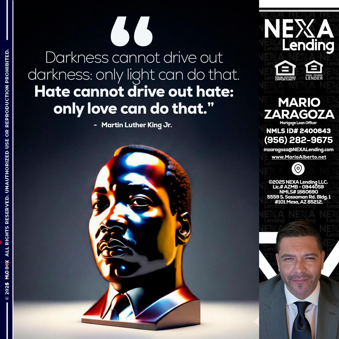 MLK 2026 - Mario Zaragoza -Mortgage Loan Officer