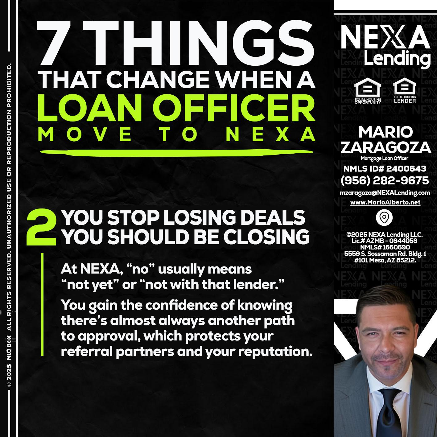 7 THINGS (2) - Mario Zaragoza -Mortgage Loan Officer