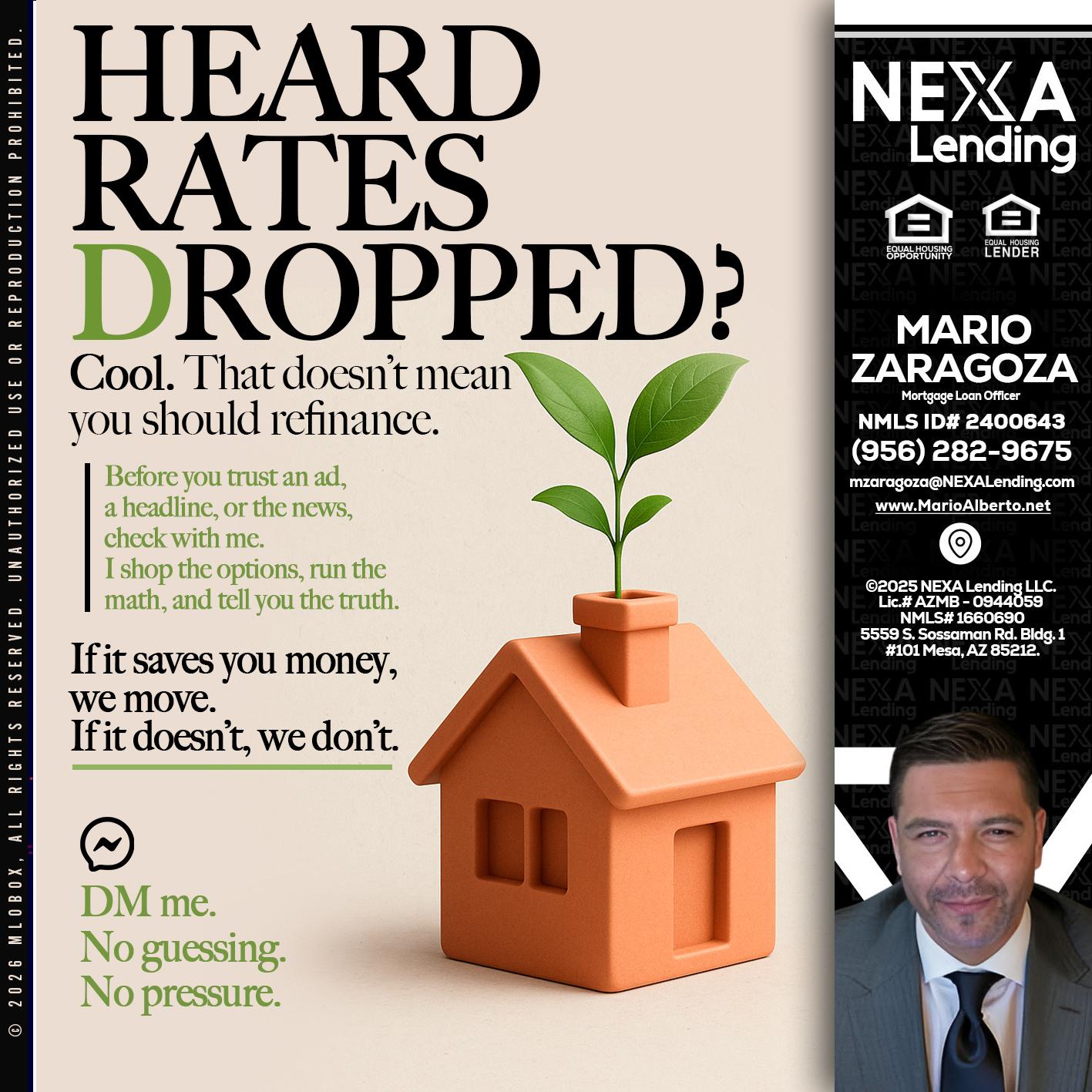 HEARD RATES - Mario Zaragoza -Mortgage Loan Officer