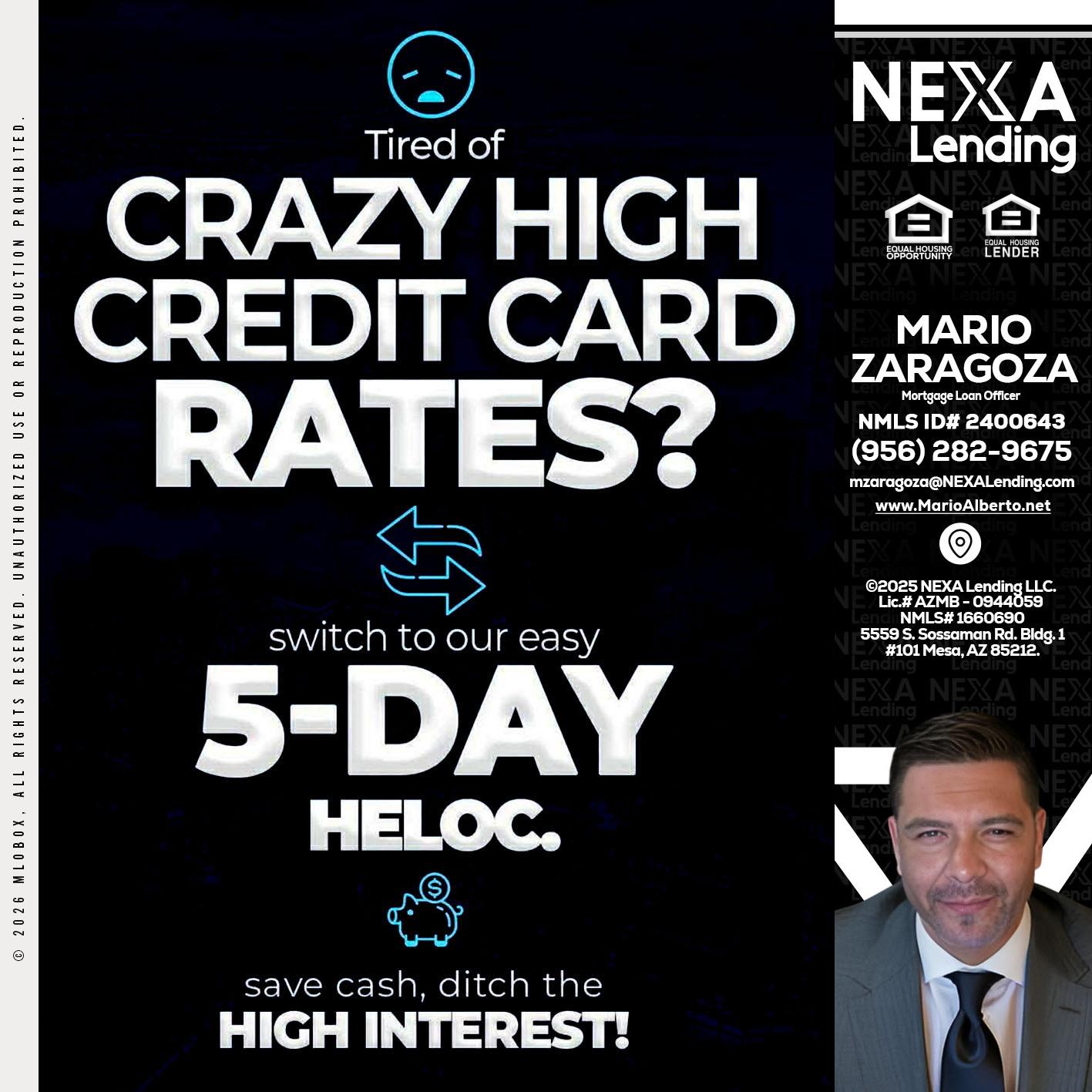 CRAZY HIGH - Mario Zaragoza -Mortgage Loan Officer
