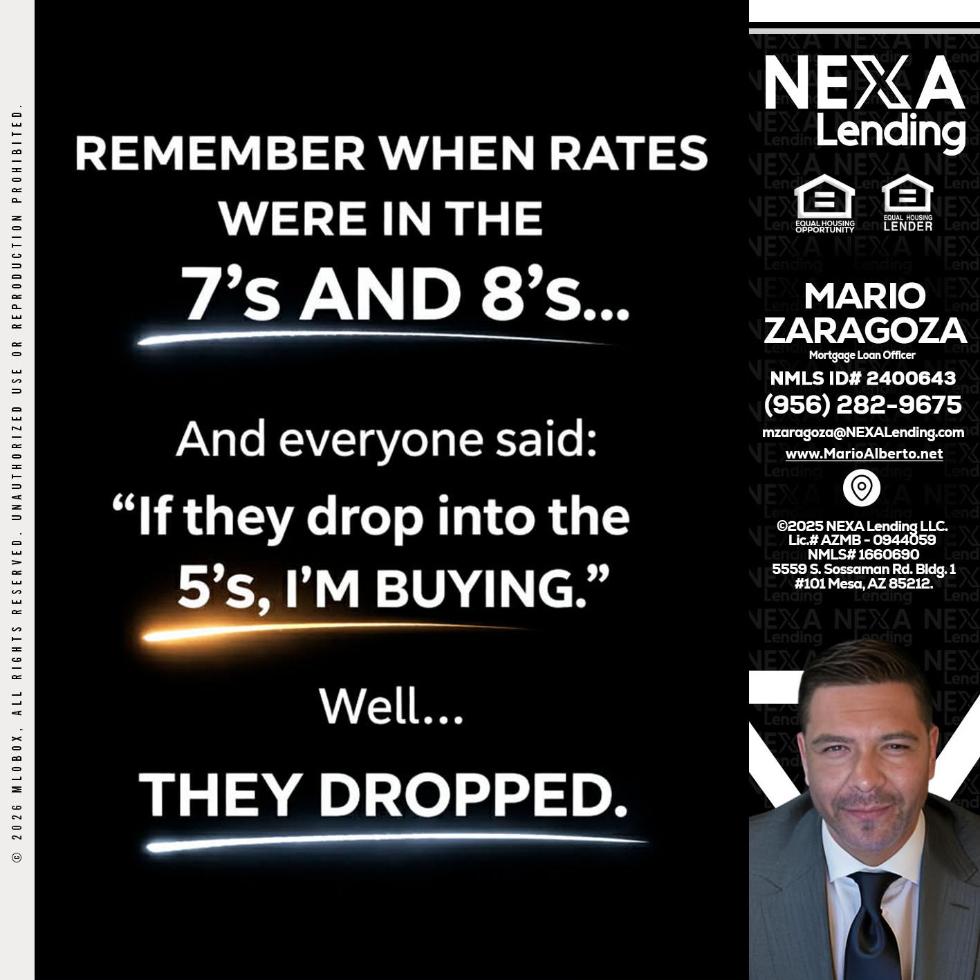 REMEMBER WHEN - Mario Zaragoza -Mortgage Loan Officer