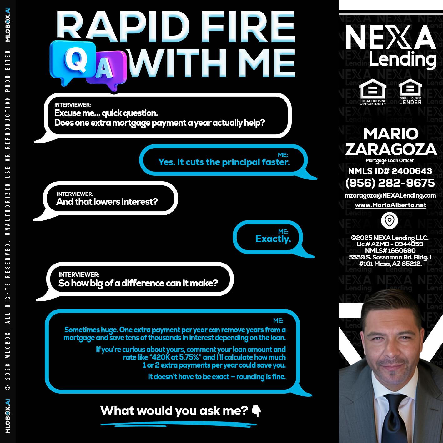 RAPID Q&A - Mario Zaragoza -Mortgage Loan Officer