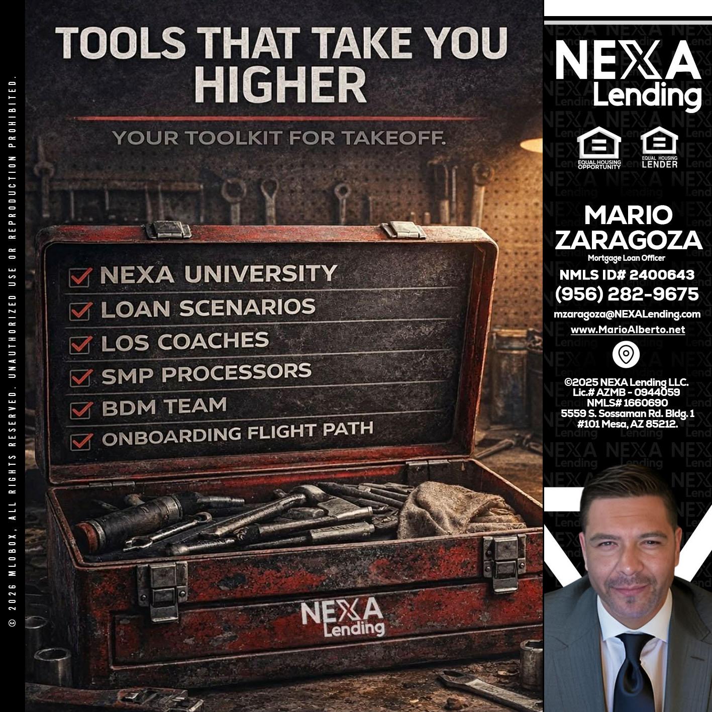 TOOLS THAT - Mario Zaragoza -Mortgage Loan Officer