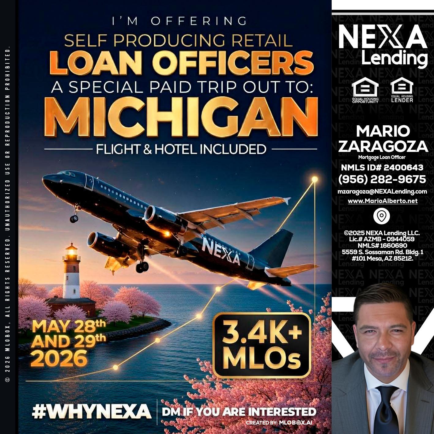 MICHIGAN TRIP - Mario Zaragoza -Mortgage Loan Officer