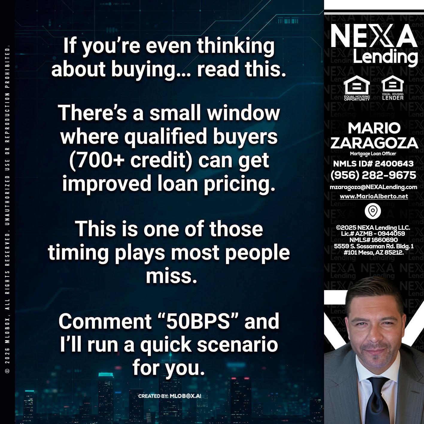 IF YOU EVER - Mario Zaragoza -Mortgage Loan Officer