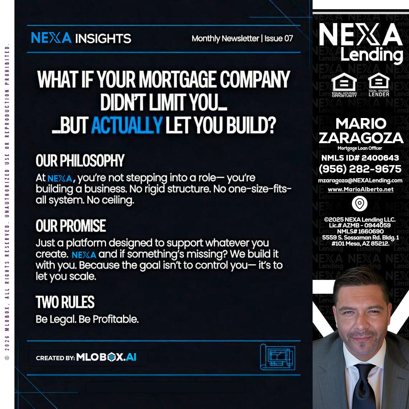 NEXA INSIGHTS - Mario Zaragoza -Mortgage Loan Officer