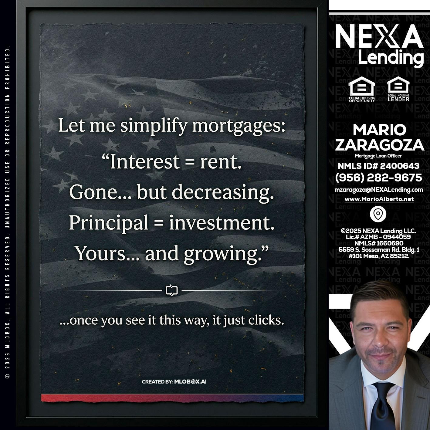 LET ME SIMPLIFY - Mario Zaragoza -Mortgage Loan Officer