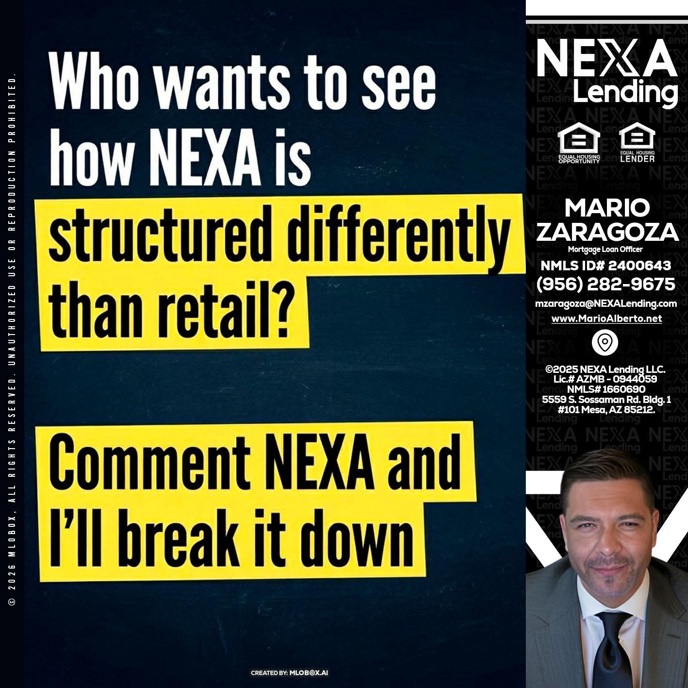 who want to see - Mario Zaragoza -Mortgage Loan Officer