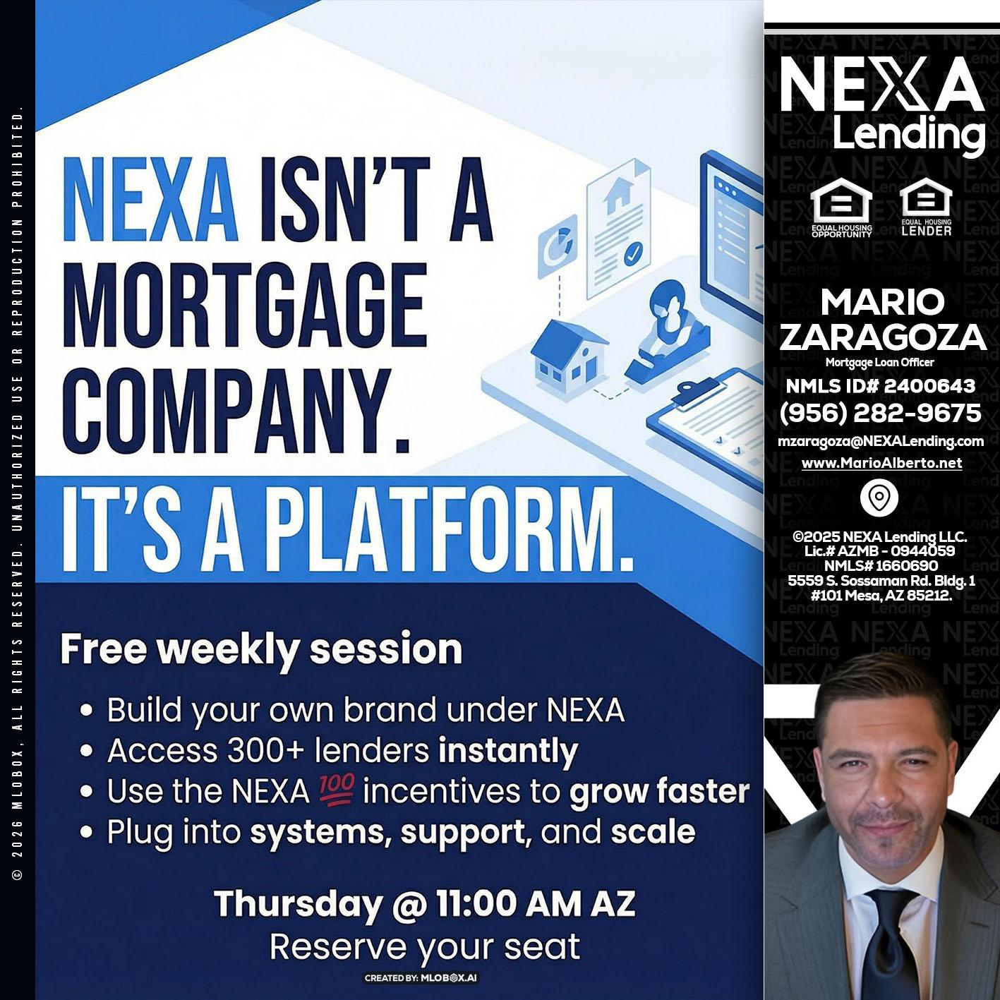 NEXA ISNT - Mario Zaragoza -Mortgage Loan Officer