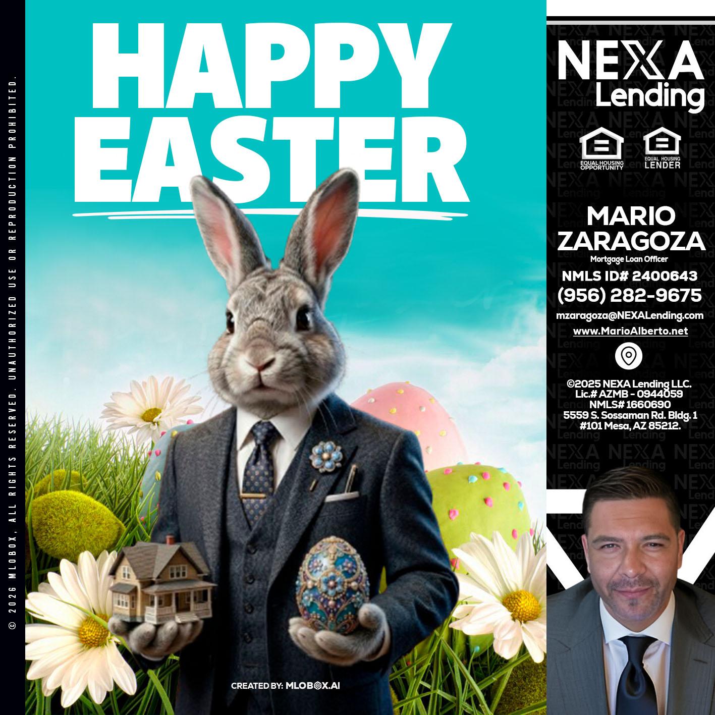 HAPPY EASTER - Mario Zaragoza -Mortgage Loan Officer