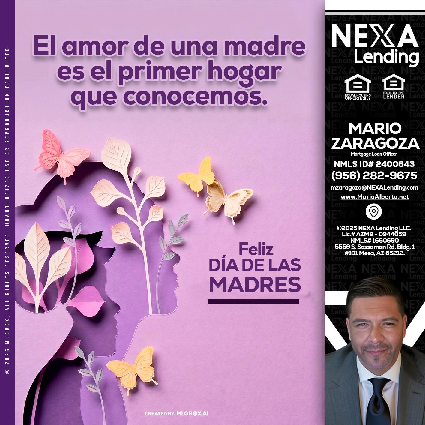 el amor de una madre - Mario Zaragoza -Mortgage Loan Officer