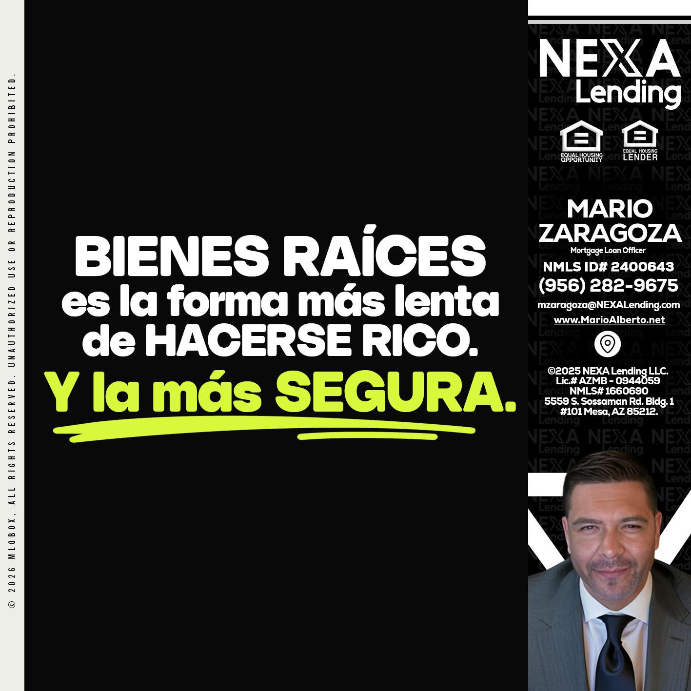 bienes raíces - Mario Zaragoza -Mortgage Loan Officer
