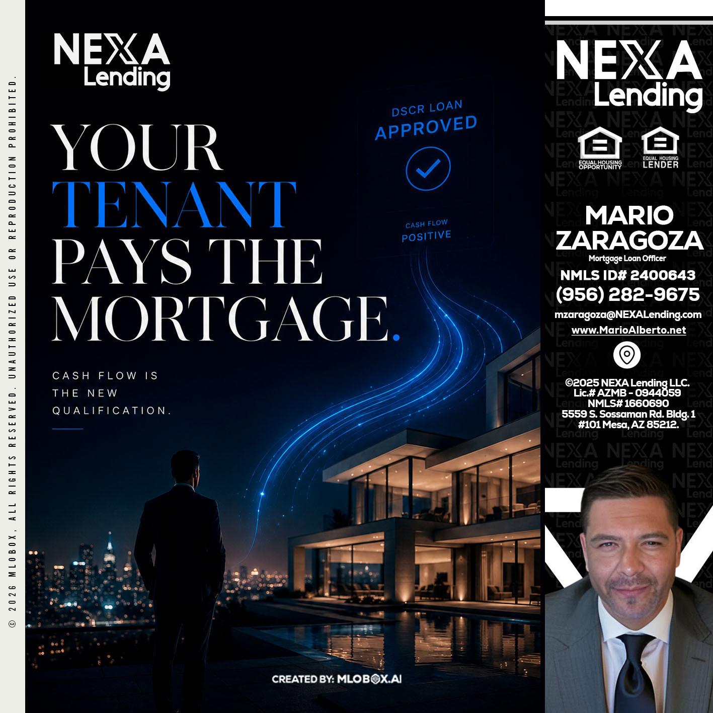 DSCR LOANS - Mario Zaragoza -Mortgage Loan Officer