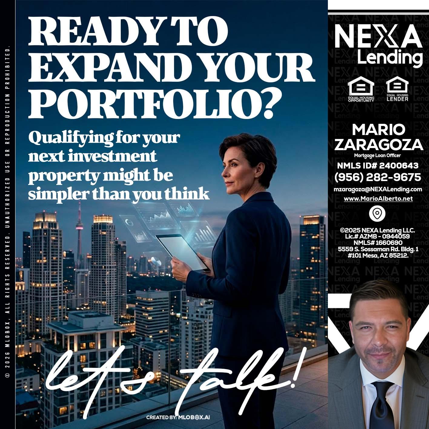 READY TO EXPAND - Mario Zaragoza -Mortgage Loan Officer