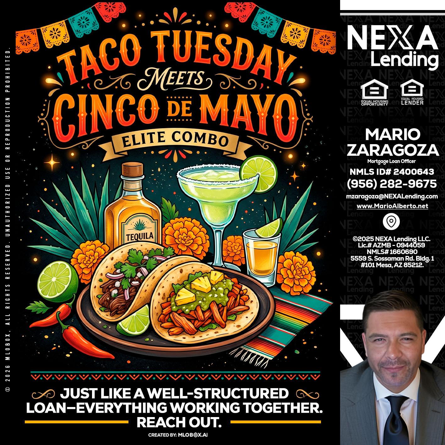 TACO TUESDAY - Mario Zaragoza -Mortgage Loan Officer