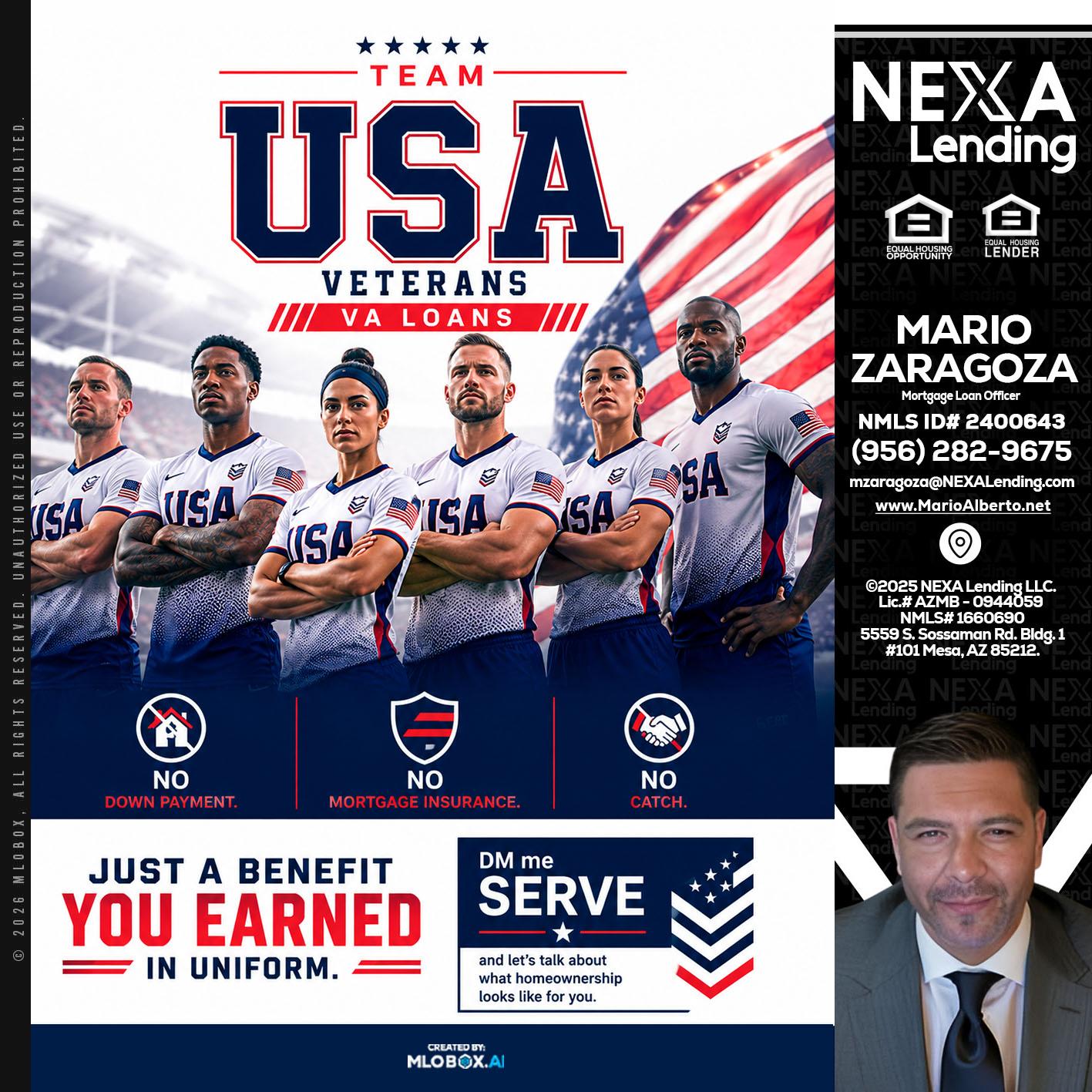 USA TEAM - Mario Zaragoza -Mortgage Loan Officer