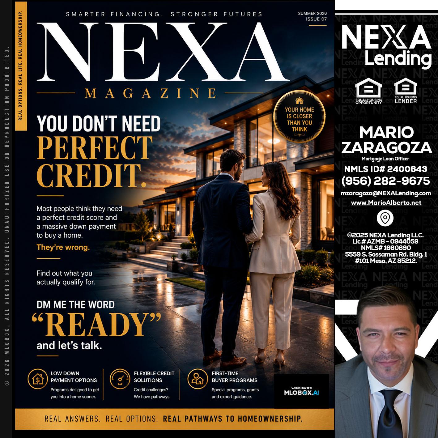 NEXA MAGAZINE - Mario Zaragoza -Mortgage Loan Officer