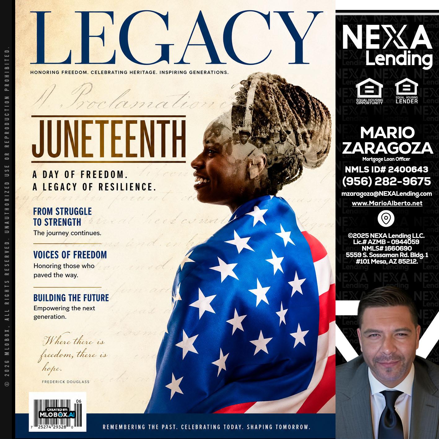 LEGACY - Mario Zaragoza -Mortgage Loan Officer