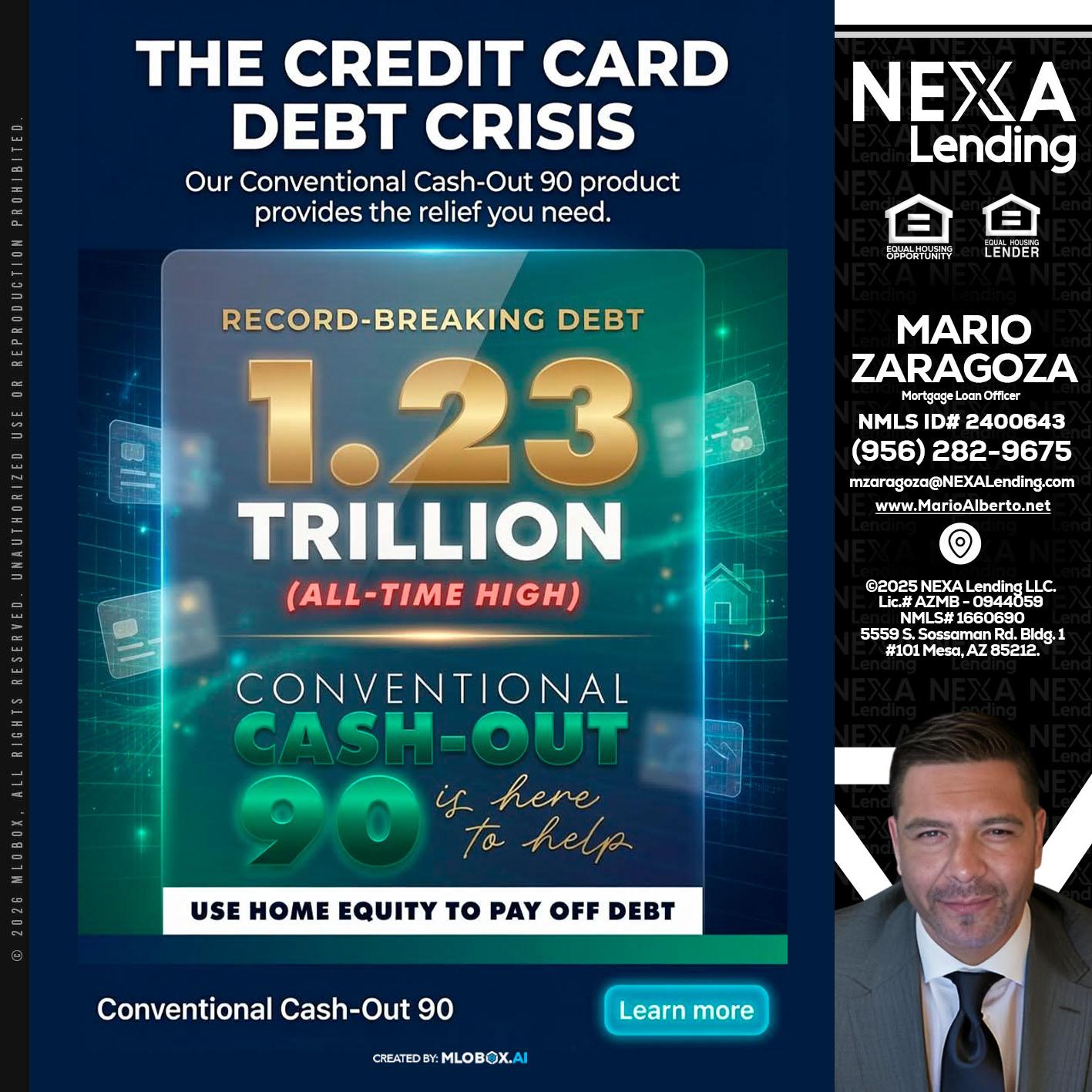 THE CREDIT CARD - Mario Zaragoza -Mortgage Loan Officer