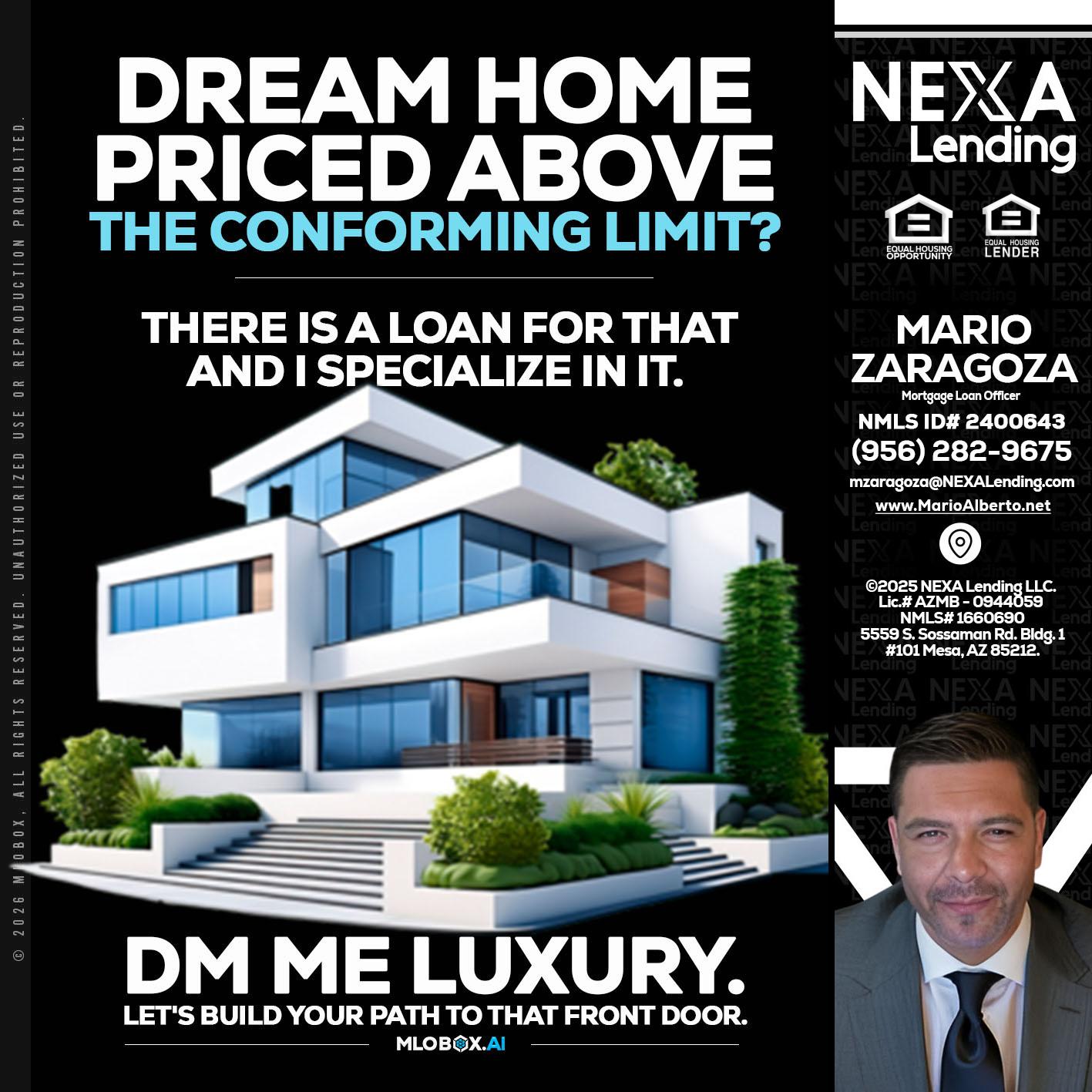 DREAM HOME - Mario Zaragoza -Mortgage Loan Officer
