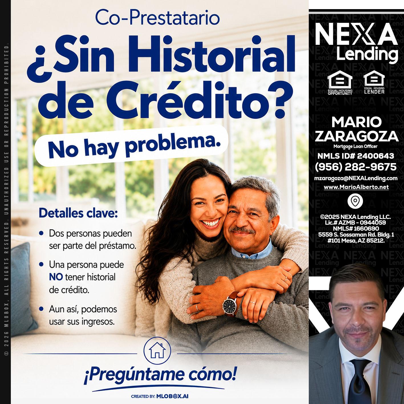 SIN CREDITO? - Mario Zaragoza -Mortgage Loan Officer