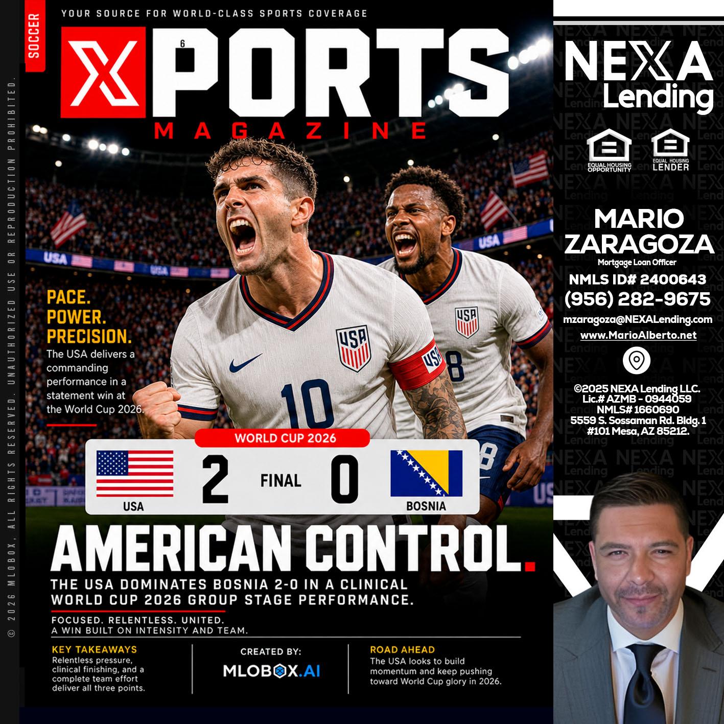 AMERICAN CONTROL - Mario Zaragoza -Mortgage Loan Officer