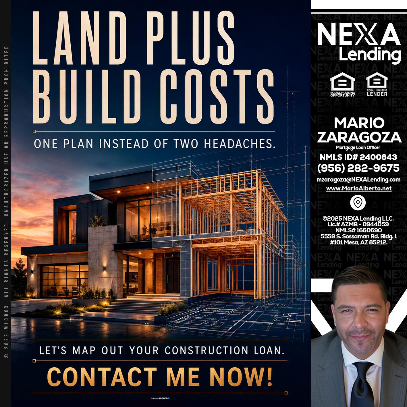 LAND PLUS - Mario Zaragoza -Mortgage Loan Officer