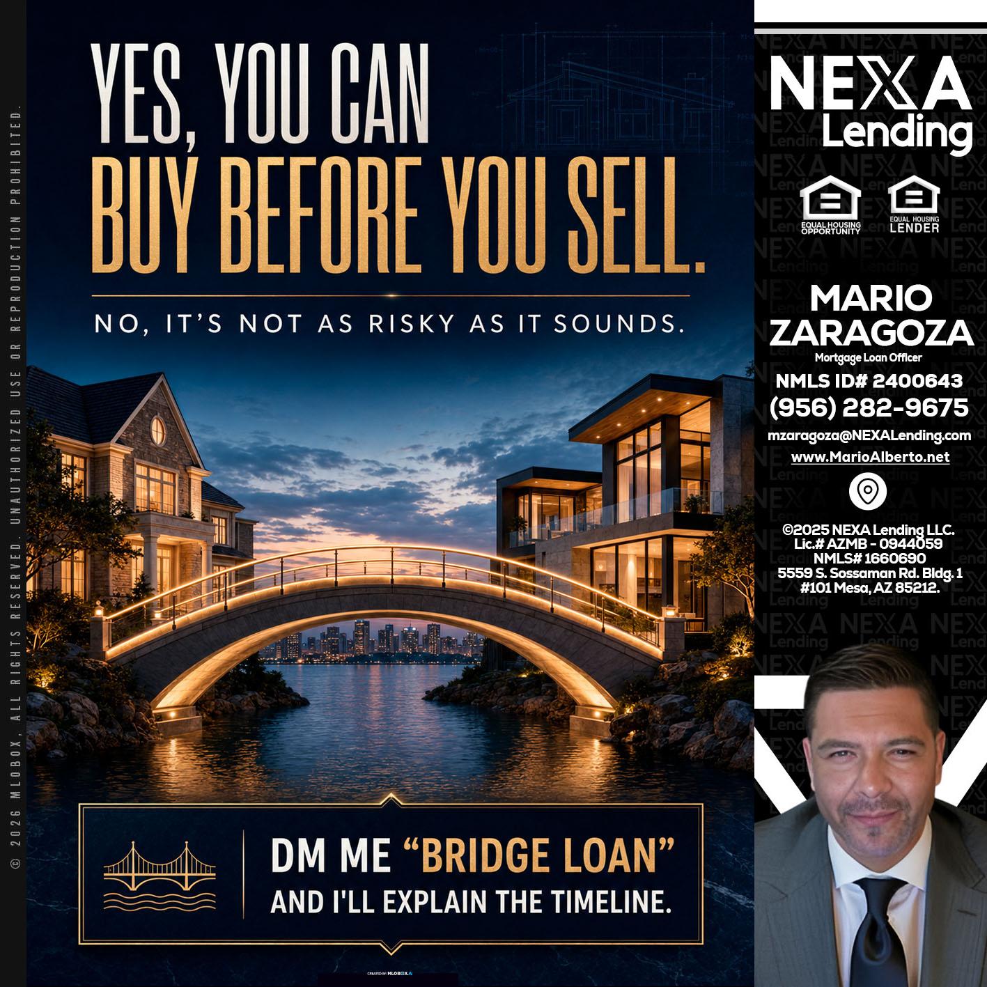 YES, YOU CAN - Mario Zaragoza -Mortgage Loan Officer